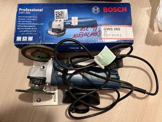 BOSCH GWS 060 4" Angle Grinder and 2 x 4" Stone Grinding