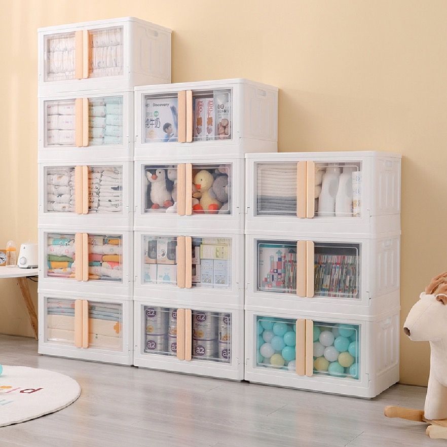 BRAND NEW STACKABLE STORAGE CABINET FOLDABLE HOME ORGANISER WARDROBE ...