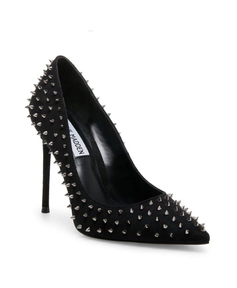 Brand New Steve Madden Vala Spike Suede Pump Women s Fashion Footwear Heels on Carousell