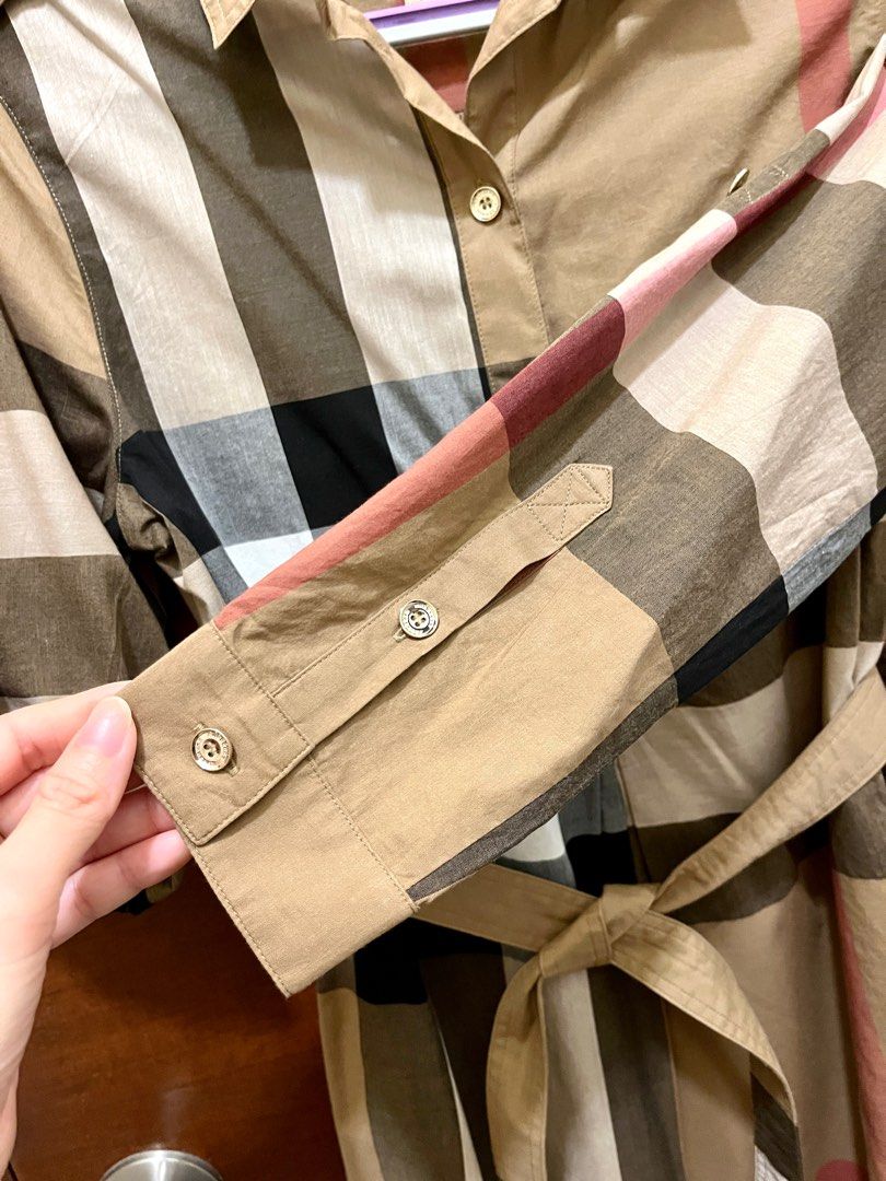 burberry style shirt dress