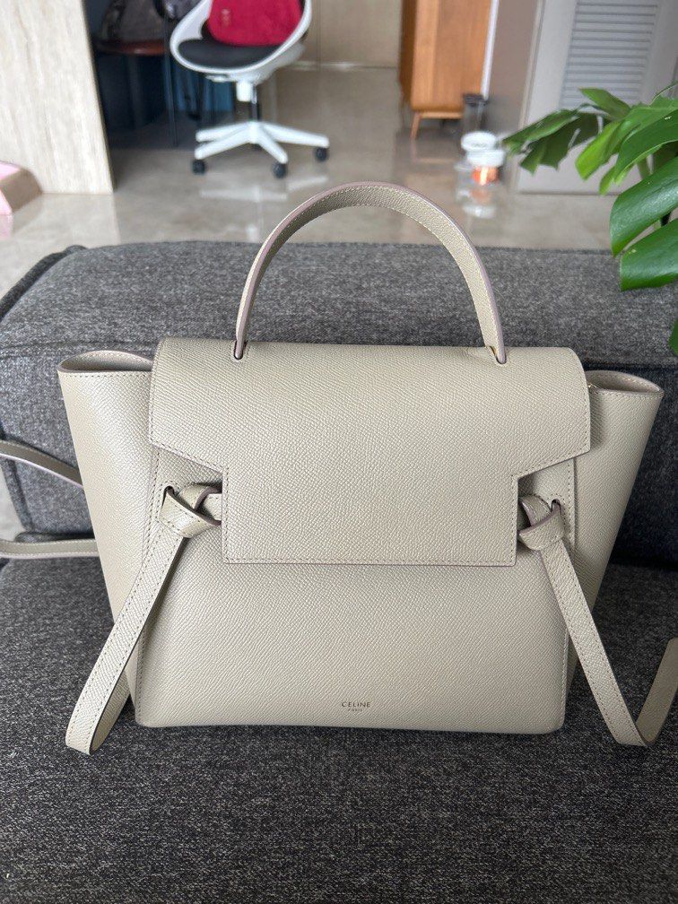 Celine belt bag micro taupe, Luxury, Bags & Wallets on Carousell