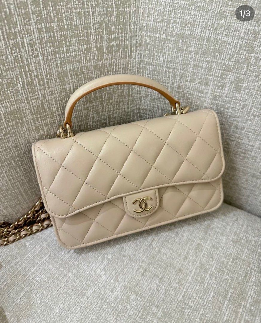 Chanel cf mini handle woc 23p Carousell