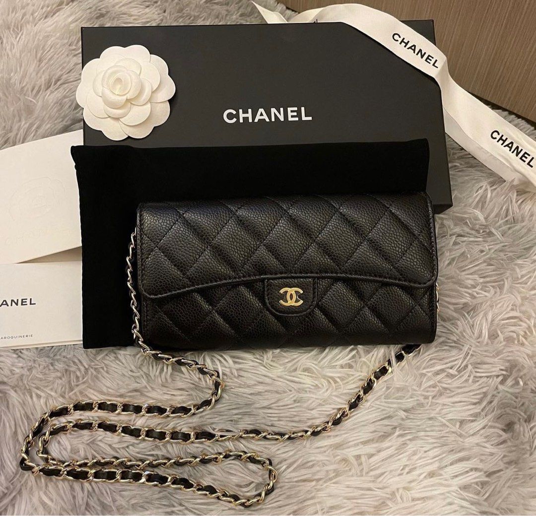 Chanel long flap wallet best sale