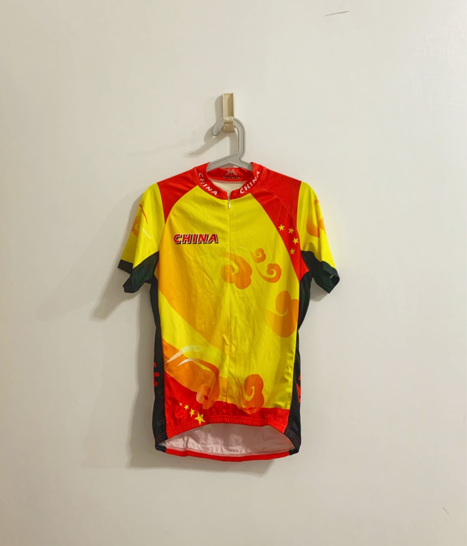 China cycling jersey by mysenlan, Men's Fashion, Activewear on Carousell