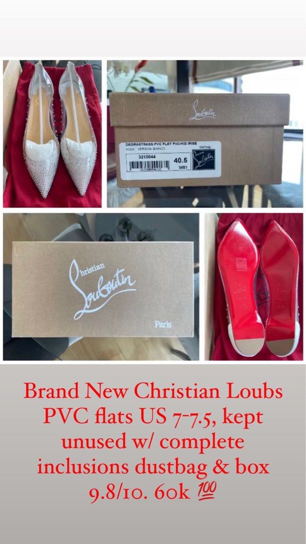 Louboutin pvc flats online