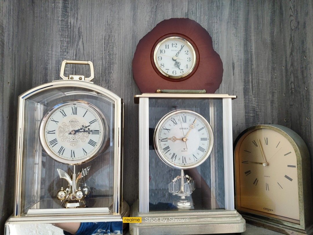 CITIZEN SEIKO TABLE CLOCK MADE IN JAPAN, Furniture & Home Living, Home  Decor, Clocks on Carousell
