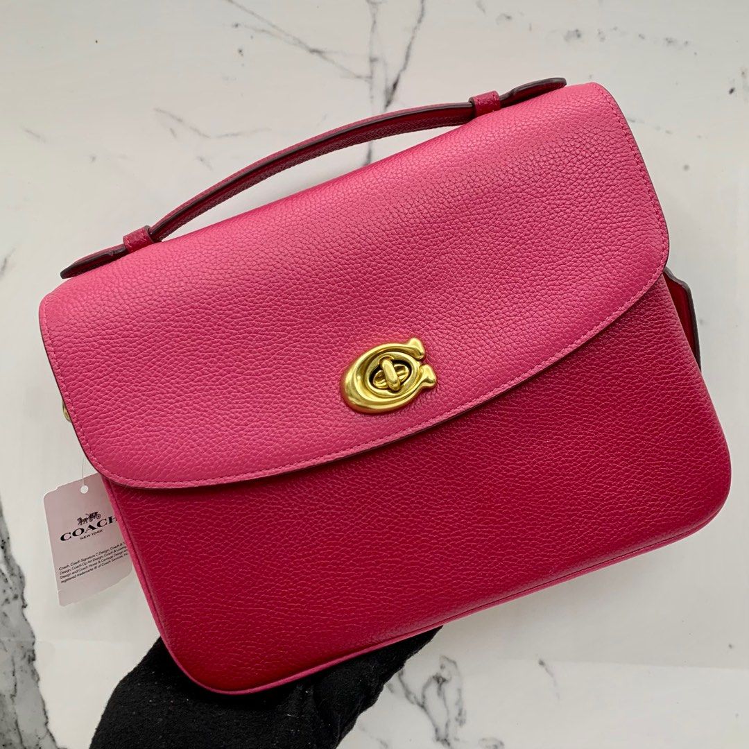 Dark pink coach purse hotsell