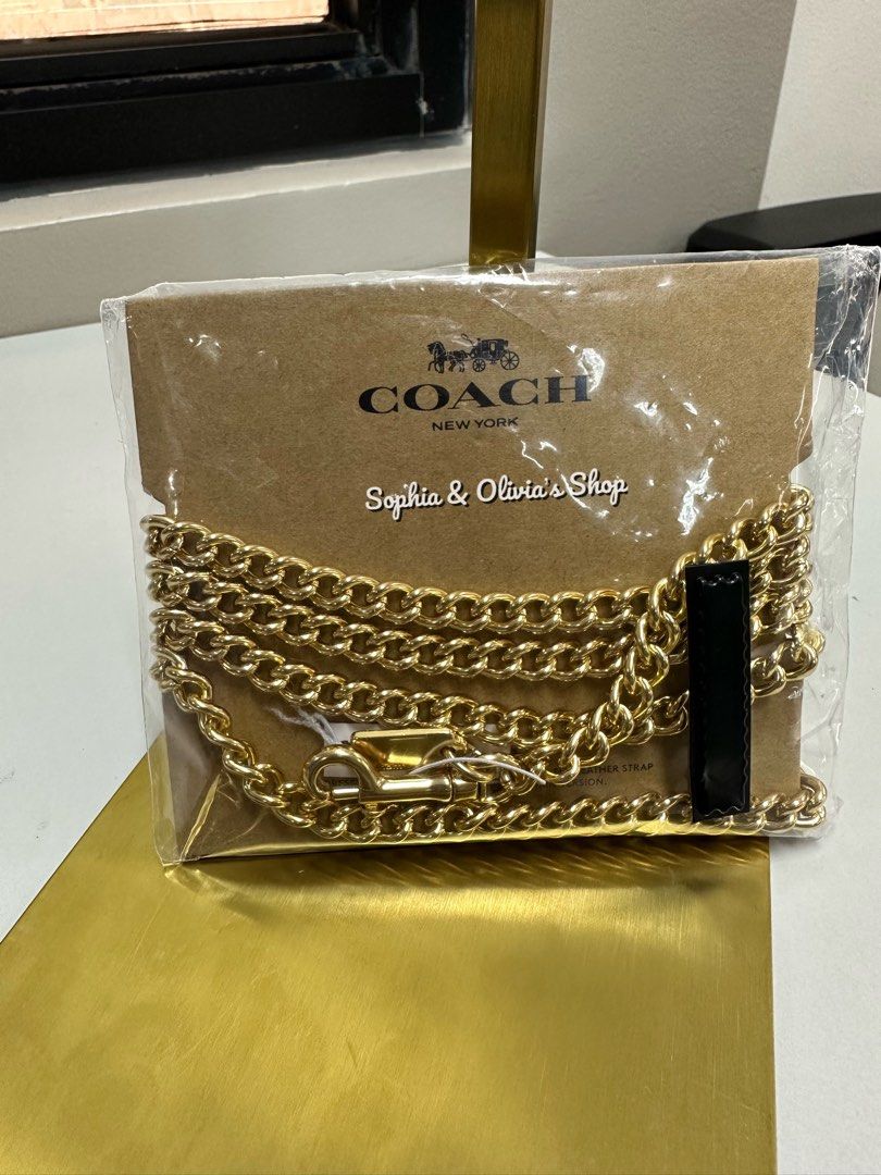 Coach Gold Chain Strap for Crossbody on Carousell