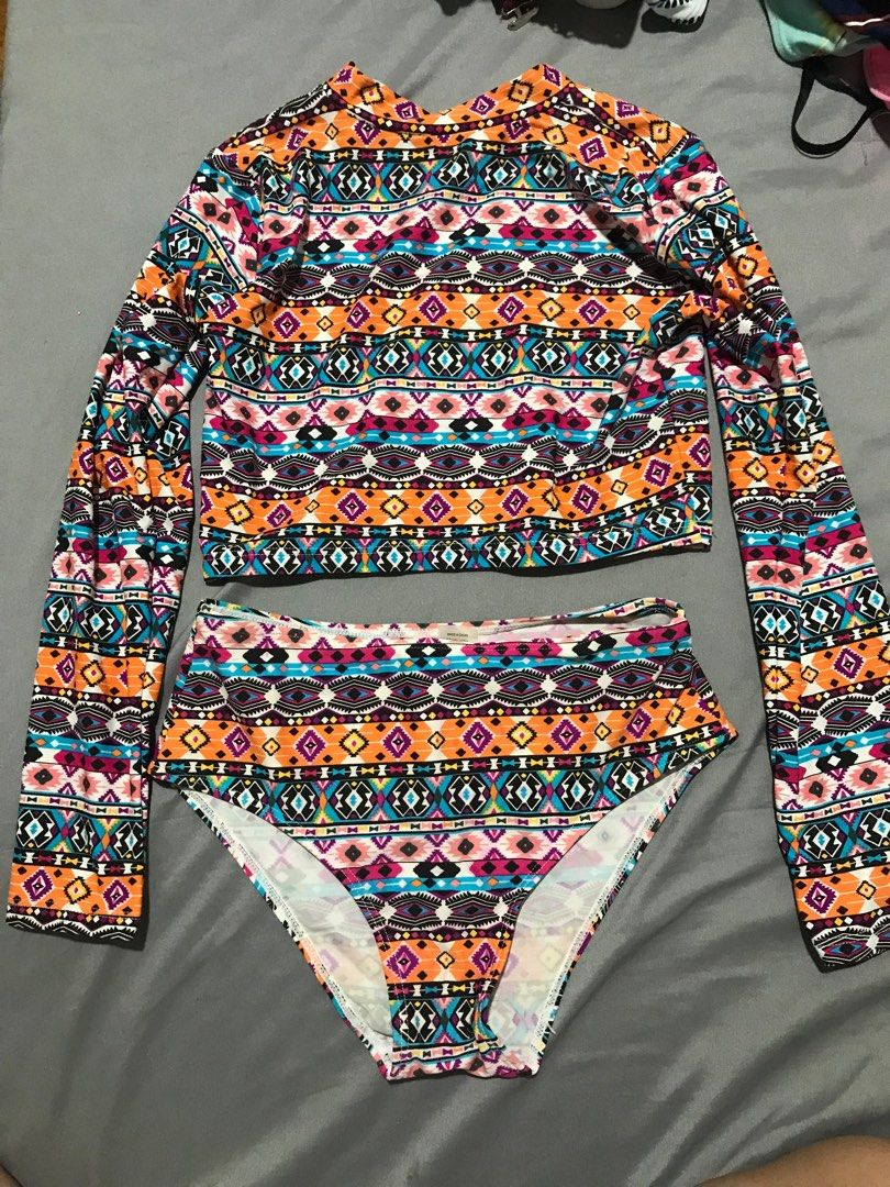 Coco Cabana Rashguard w Highwaist Panty, Women's Fashion, Swimwear ...