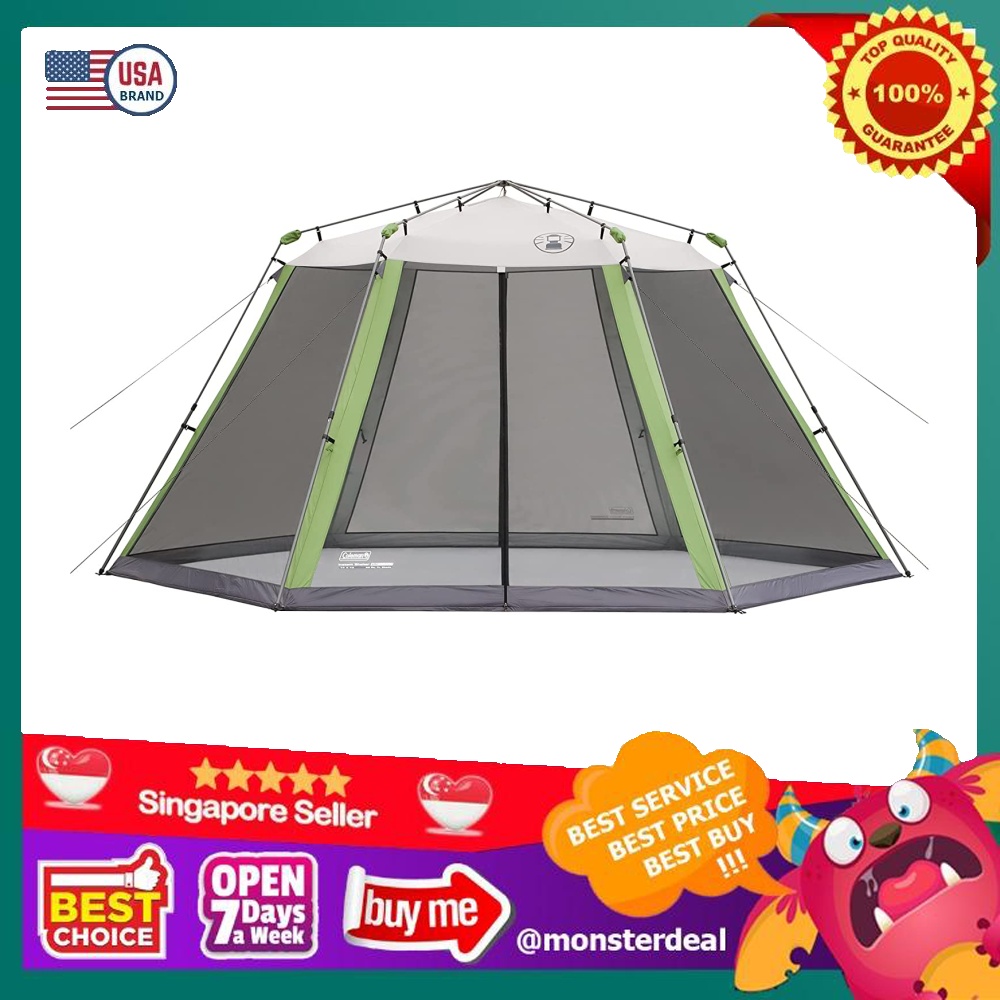 Coleman Screened Canopy Tent with Instant Setup Back Home Screenhouse