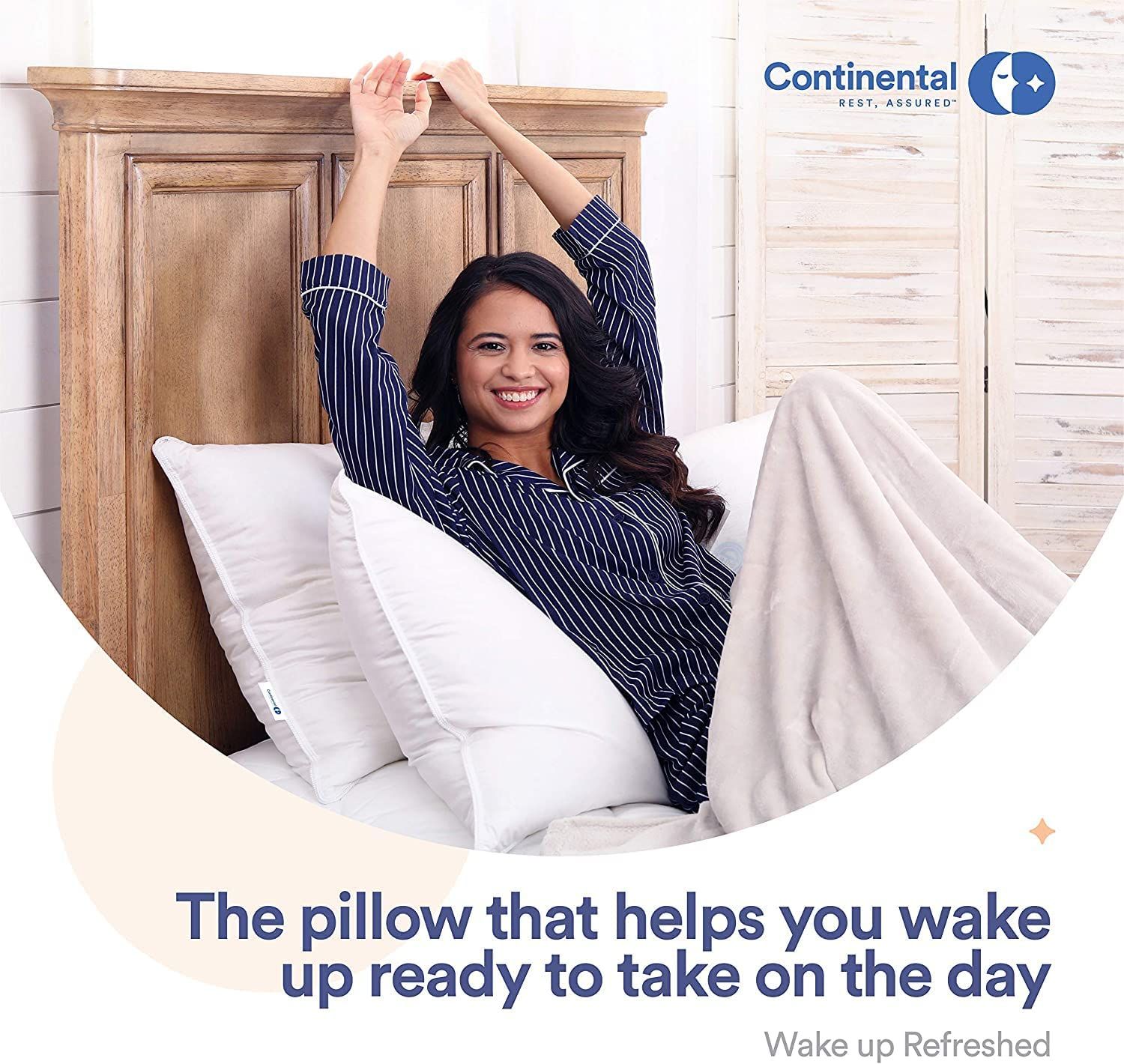 Continental bedding sale down pillow