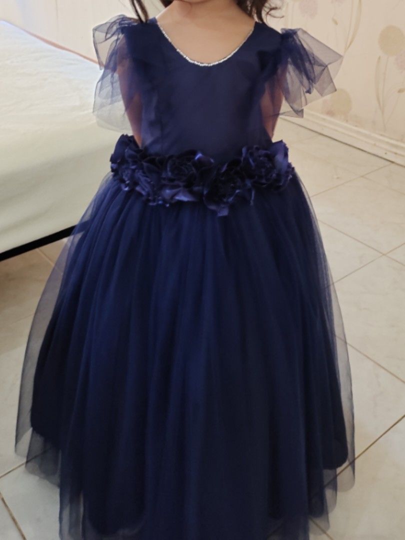 Dark Navy Blue Flower Girl Dress, Babies & Kids, Babies & Kids Fashion on Carousell Dark Navy Blue Flower Girl Dress, Babies & Kids, Babies & Kids Fashion on Carousell