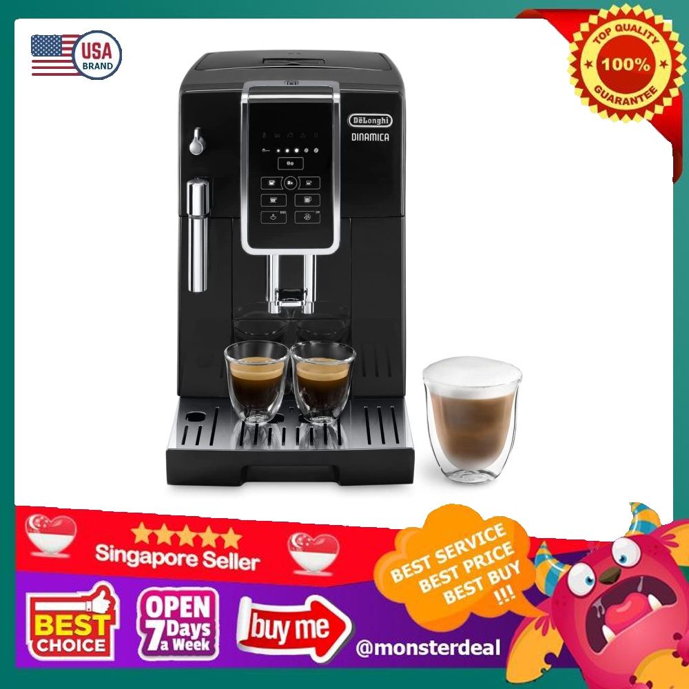 De'Longhi Dinamica Black Fully Automatic Coffee Machine ECAM350.15.B