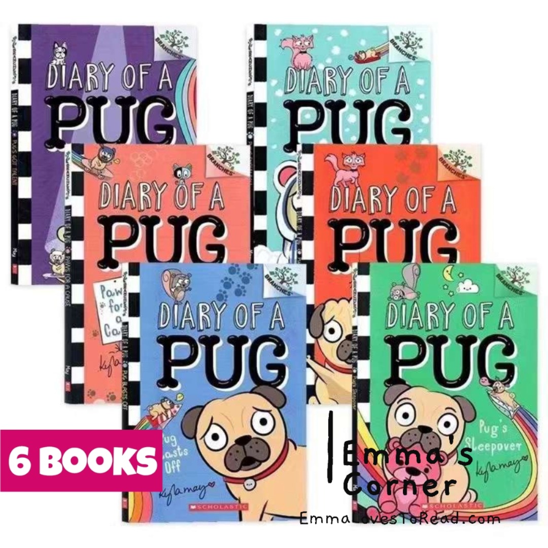 Diary of a Pug Book Set (6 books), Hobbies & Toys, Books & Magazines ...