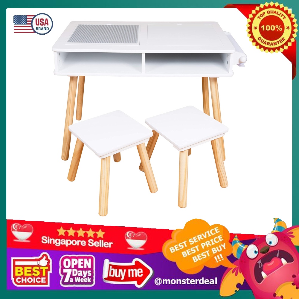 Elk and Friends Kids/Toddler Multi Activity Table with 2 Chairs