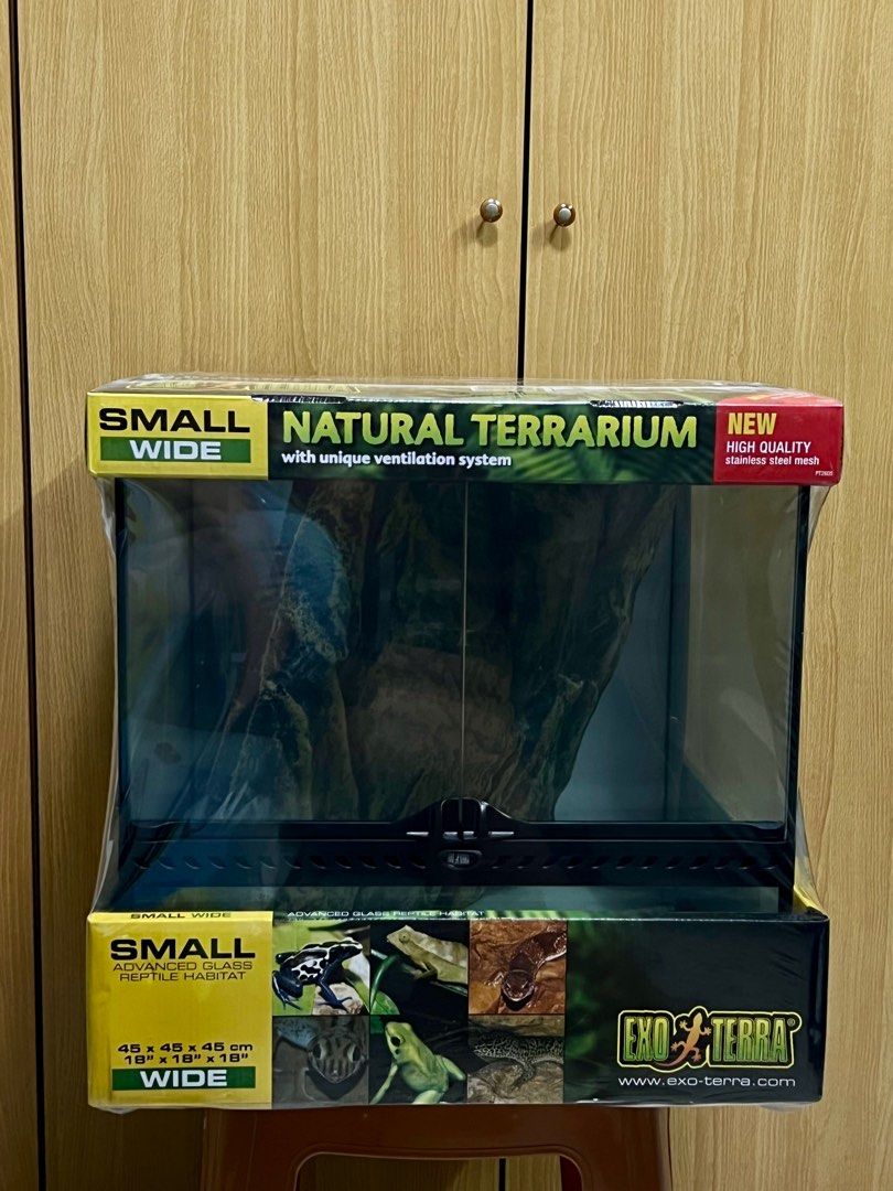Exo Terra Small/Wide Terrarium Vivarium Tank PT2605, Pet Supplies