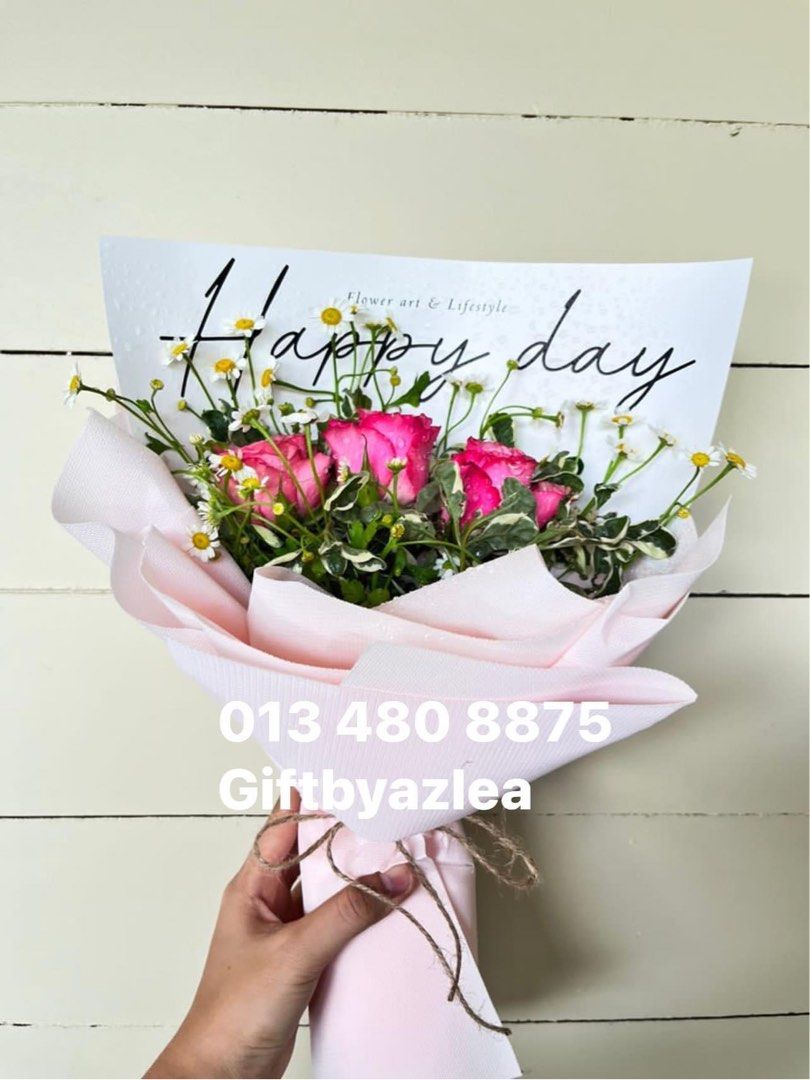 Fresh flower bouquet shah alam, Everything Else, Others on Carousell
