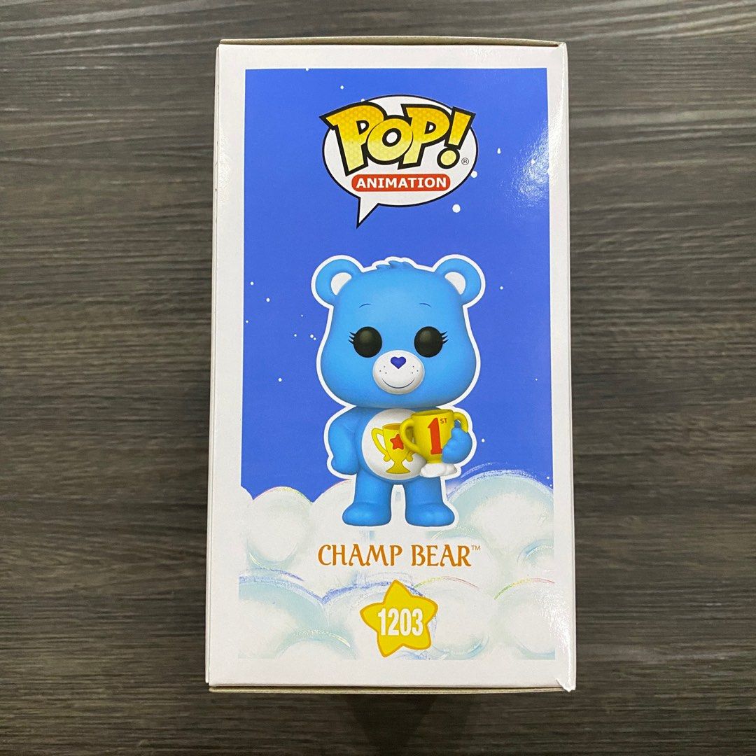 Funko Pop Animation #1203: Care Bears 40th - Champ Bear (Flocked