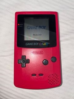 Game boy color classic red