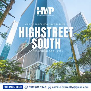 GOOD DEAL! Highstreet South Corporate Plaza - 480 sqm., Office Space, 6 parking slots, BGC