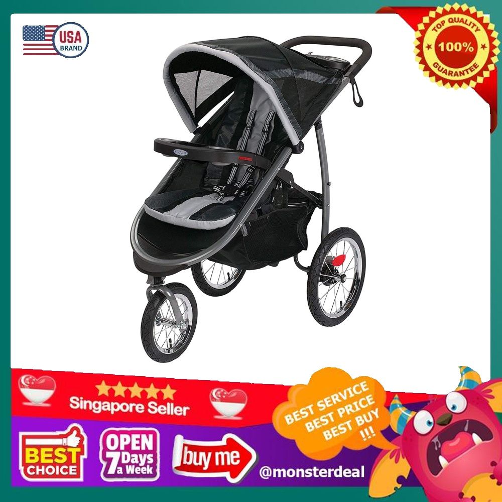 Graco FastAction Fold Jogger Stroller Gotham