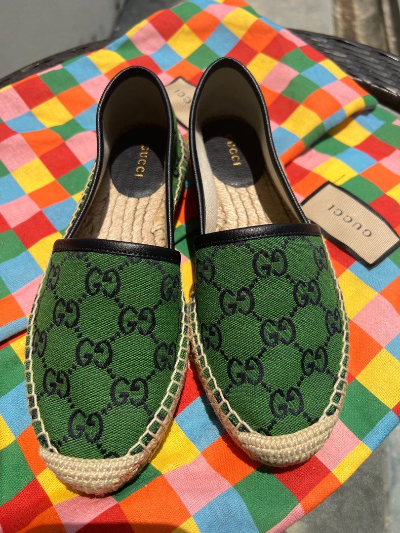 Gucci Espadrilles Green [Woman], Women's Fashion, Footwear, Flats on  Carousell