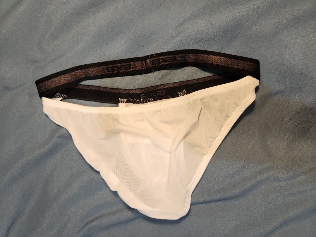 GX3 Sheer Open Micro Bikini (White), Men's Fashion, Bottoms, New ...