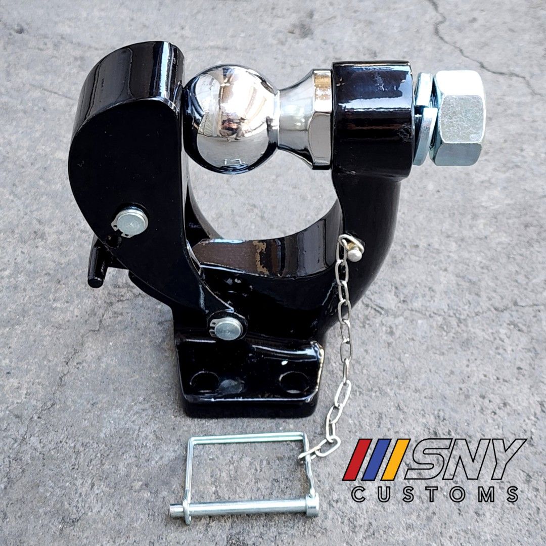 Heavy Duty Pintle Tow Hitch hook ball towball c clamp 8 TON, Car Parts