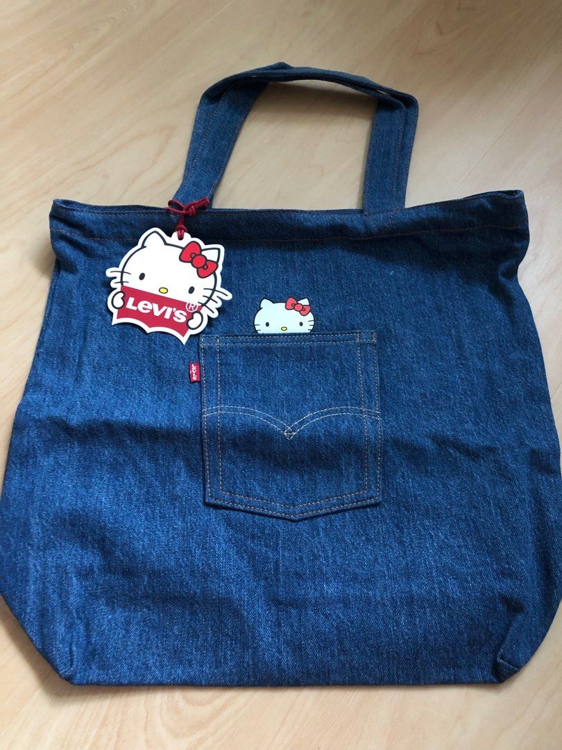 Hello Kitty Levi's Tote Bag, Women's Fashion, Bags & Wallets, Shoulder Bags  on Carousell