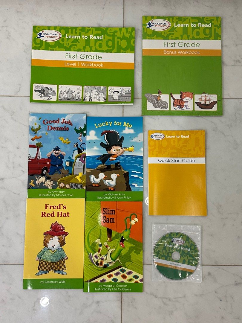 Hooked on phonics pre-k to second grade English whole series + Hooked ...