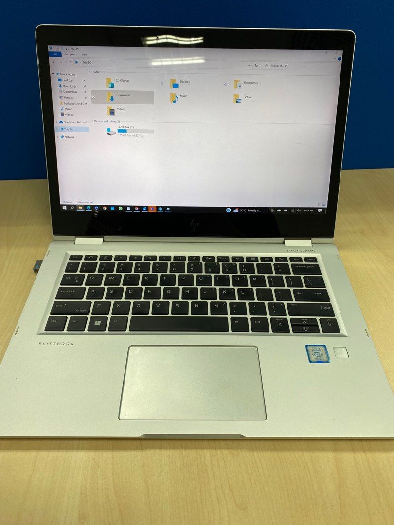 Hp Elitebook X360 Touchscreen Core I5 Vpro 7th Gen 16gb 256gb Computers And Tech Laptops 3162