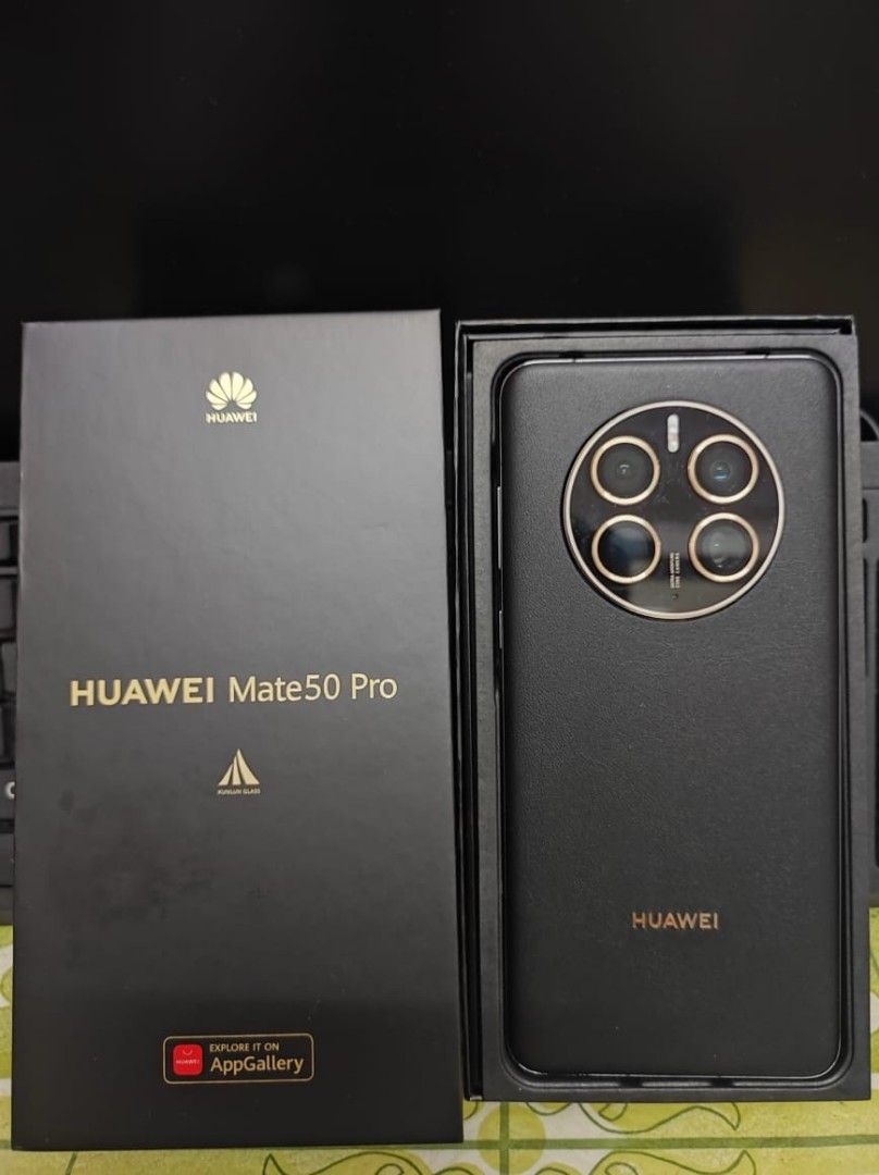 新品日本語可！Huawei Mate50pro Kunlun Glass！黒