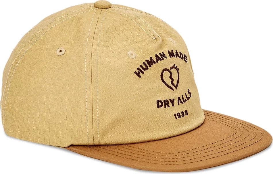 HUMAN MADE 5 PANEL RIP-STOP CAP (BEIGE), 男裝, 手錶及配件, 棒球帽