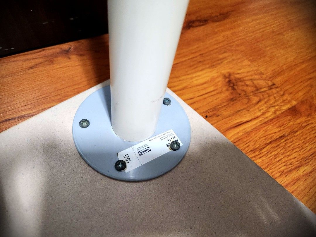 IKEA table leg (white color), Furniture & Home Living, Furniture