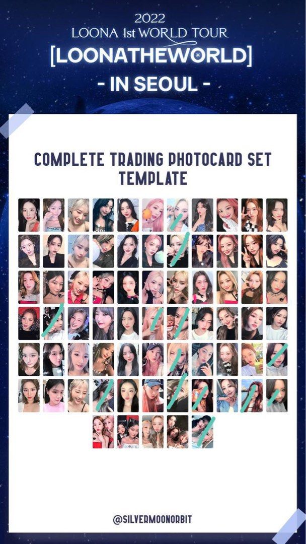 INSTOCKS] LOONA LOONATHEWORLD TRADING CARDS, Toys & Collectibles