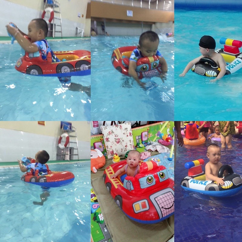 INTEX Baby Swimming Inflatable Floats Swim Circle Cartoon Animal Car