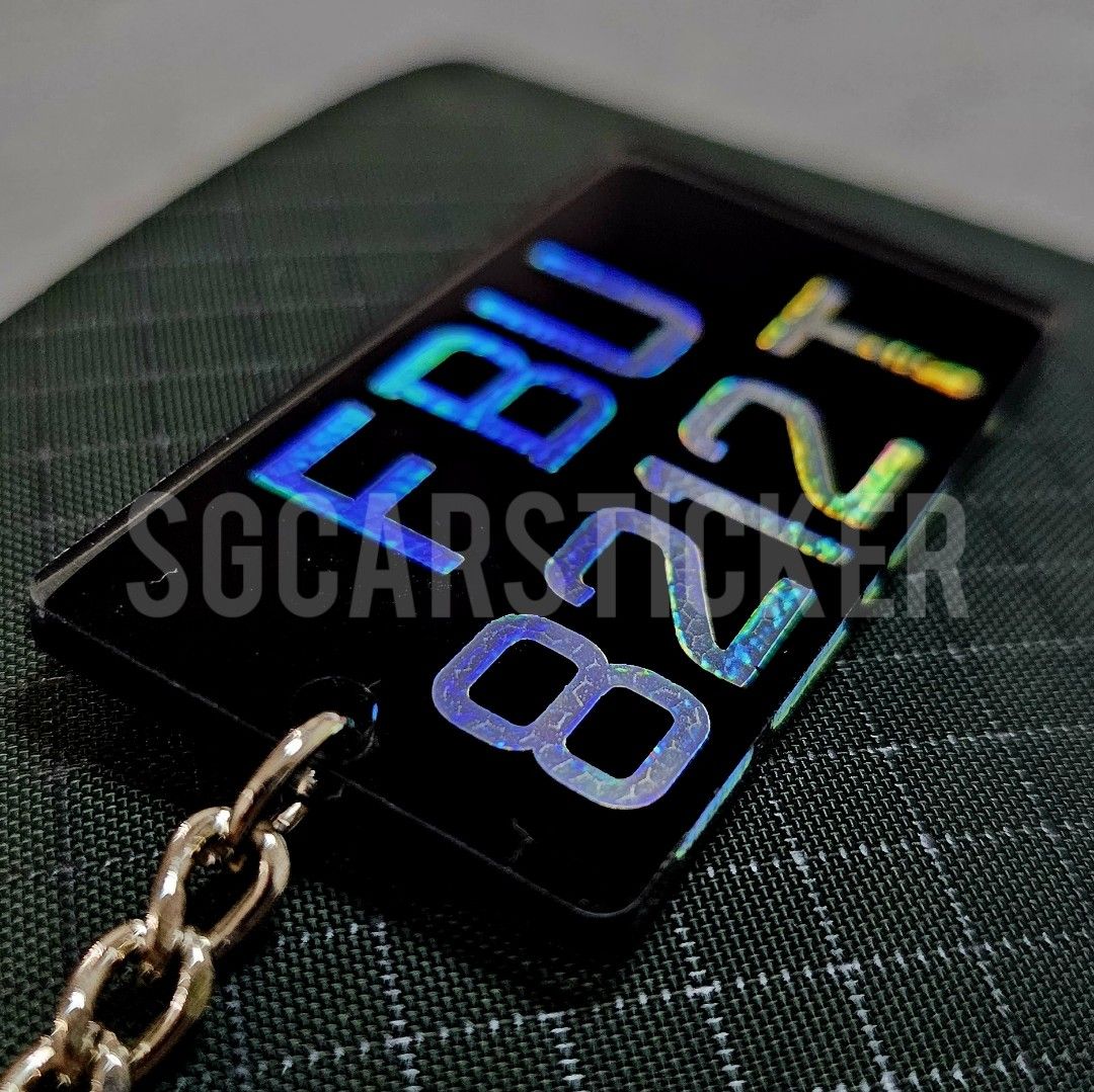Mini license plate keychain cheap