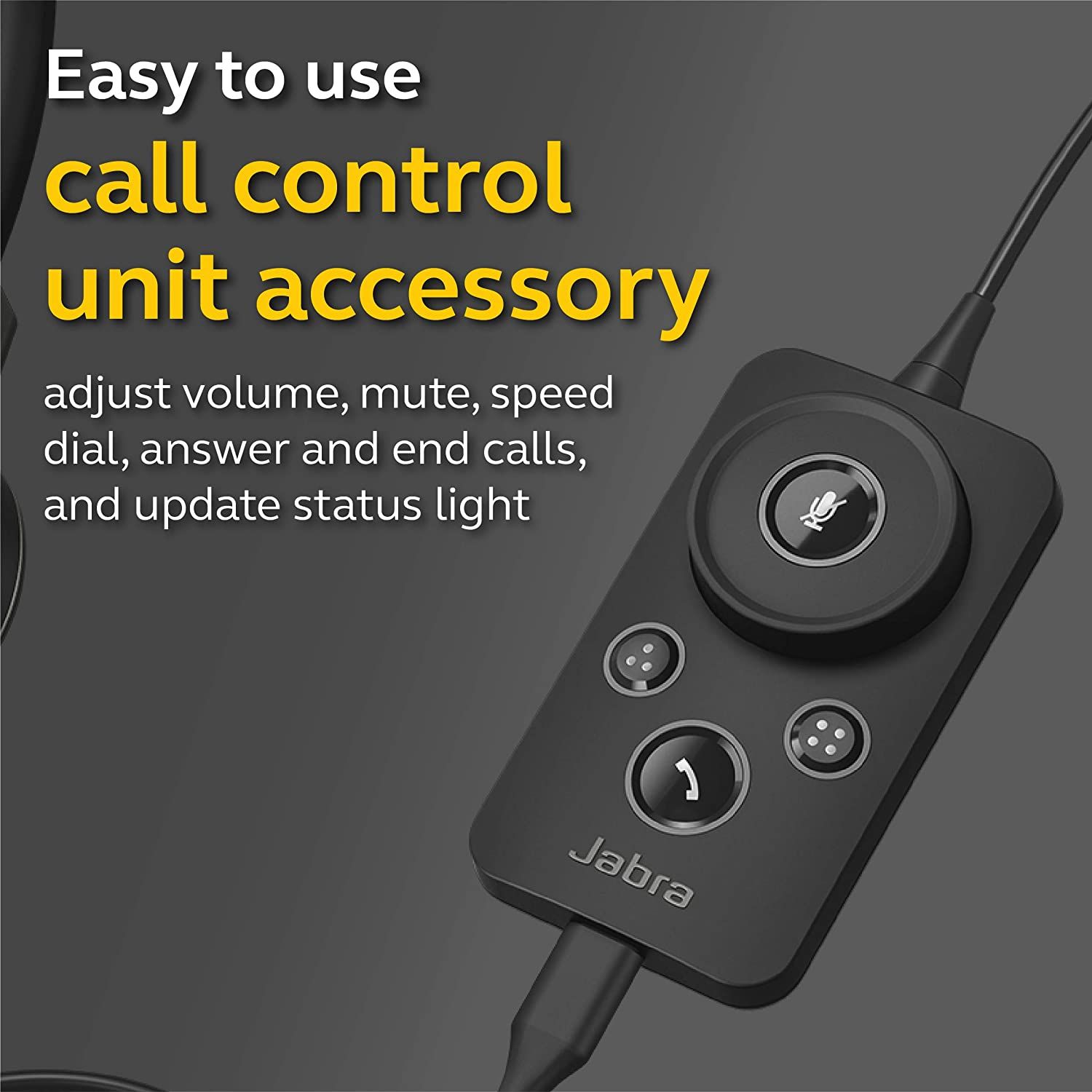 Jabra Engage 50 Wired Headset, Stereo Telephone Headset with 3