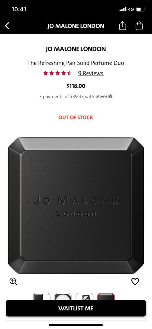 Jo malone on sale solid perfume duo