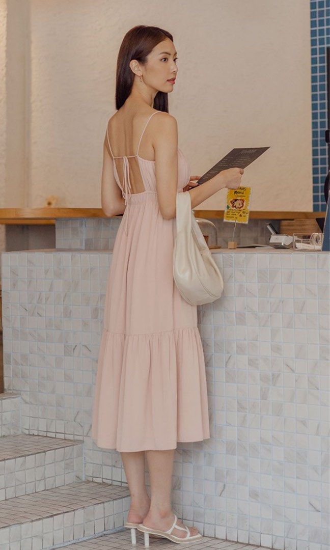 juliet ruched maxi bridesmaid dress Zapaka Women Dark Green V Neck Bridesmaid Dress with Lace Up Back A Line  Chiffon Long Wedding Party Dress – ZAPAKA UK main image 1