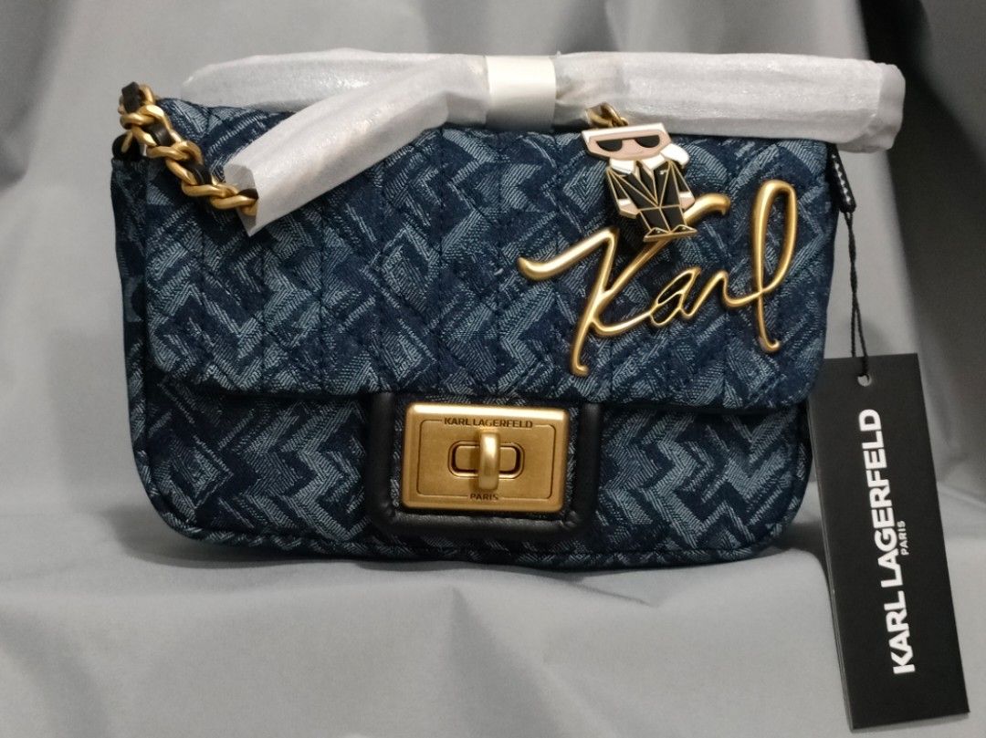 Authentic Karl Lagerfeld Sling Bag, Women's Fashion, Bags & Wallets ...