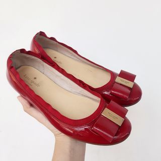 Kate Spade Red Shoes size 38-39 not salvatore ferragamo