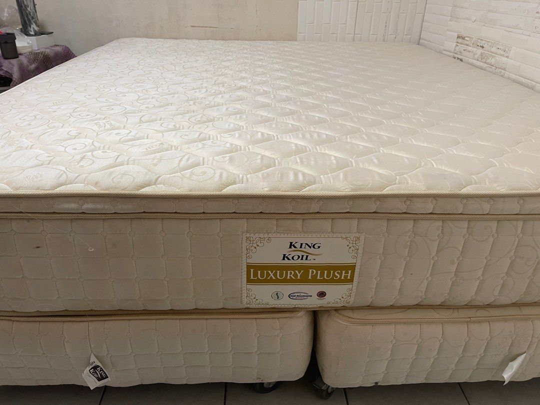 King Koil King Bed Preloved for Sale, Furniture & Home Living, Furniture, Bed Frames