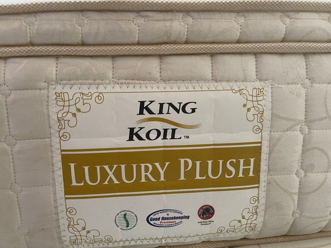 King Koil King Bed Preloved for Sale, Furniture & Home Living, Furniture, Bed Frames