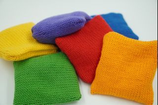 Knitted Montessori Sensory Bean Bags