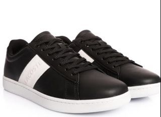 Lacoste carnaby evo black/off white leather original