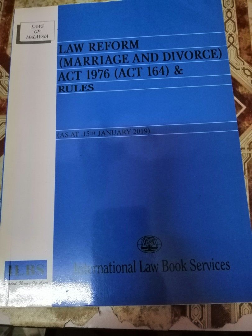Law Reform (Marriage and Divorce) Act 1976, Hobbies & Toys, Books