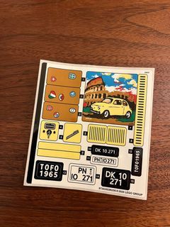 LEGO 10271 Fiat sticker 貼紙