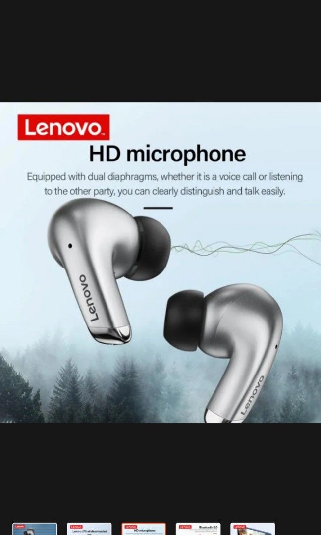 Lenovo LP5 Waterproof True Wireless Earbuds TWS Audio Earphones