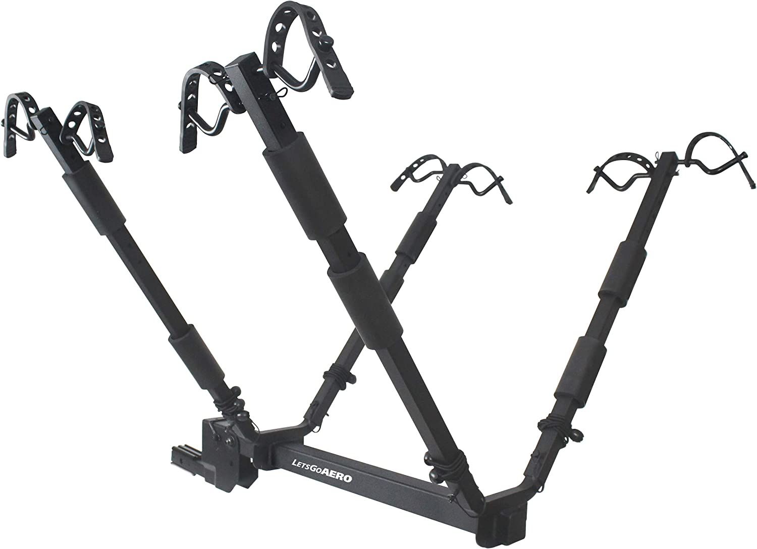 Let's Go Aero NEO-4 Four Bike Hitch Mount V-Rack with Tilt Shank